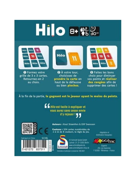 Hilo - Jeux de société - Gigamic
