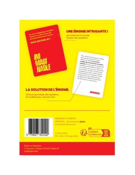 Inimaginable - Jeux de société - Gigamic