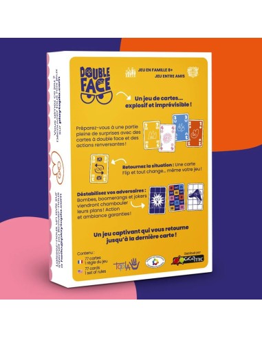 Double Face - Jeu de Société - Jeu de Cartes - Topla - Gigamic