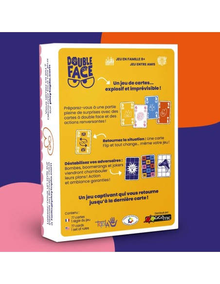 Double Face - Jeu de Société - Jeu de Cartes - Topla - Gigamic