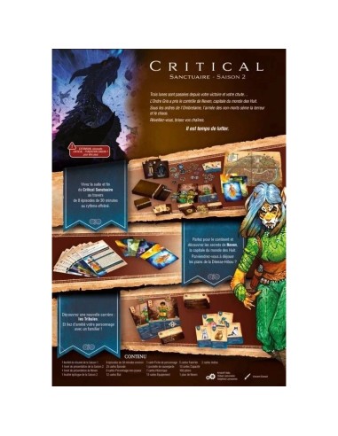 Critical - Sanctuaire Saison 2 - Jeux de rôle - Gigamic