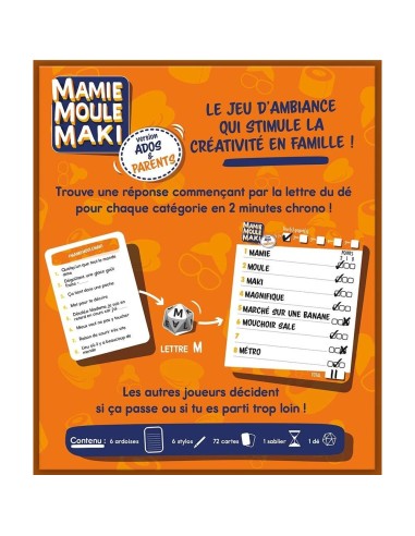 Mamie Moule Maki - Version Ados & Parents - Tailemi - Jeux de société - Gigamic