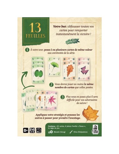13 Feuilles - Cranio Creations - Jeux de société - Gigamic