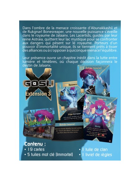 Gosu X - Extension Astraia, Queen of the Lacertids - Sorry we are French - Jeux de société - Gigamic