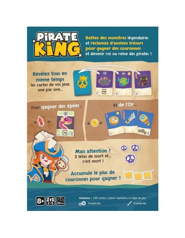 Pirate King - Jeu de Société - Jeu de Cartes - Gigamic