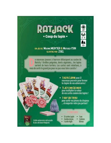 Coup du Lapin - Ext. Ratjack - Jeu de Société - Jeu de Cartes - Gigamic