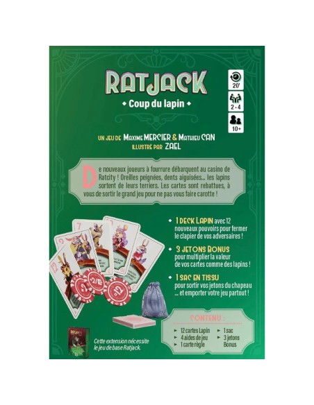 Coup du Lapin - Ext. Ratjack - Jeu de Société - Jeu de Cartes - Gigamic