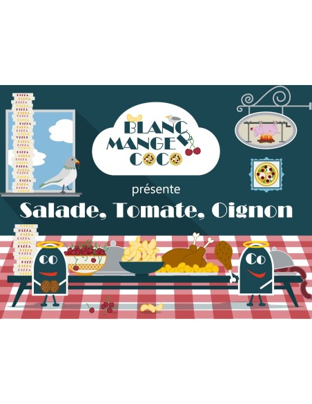 Blanc Manger Coco - Extension Salade, Tomate, Oignon - Jeu de société - Blanc Manger Coco - Hiboutatillus