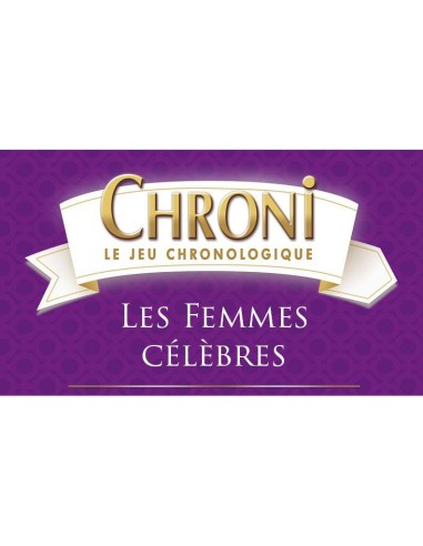 Chroni – Les Femmes Célèbres - Jeu de société - On the Go Edition - On The Go Editions
