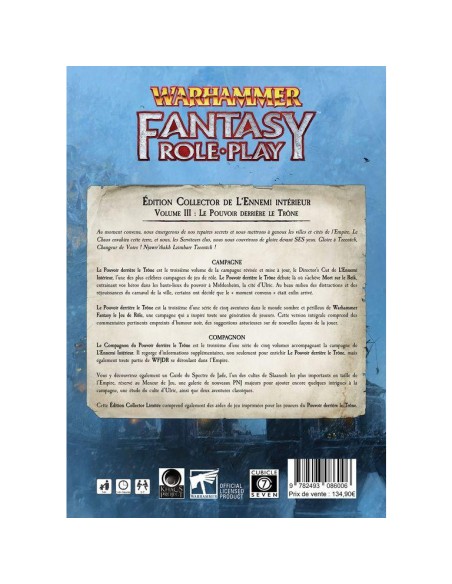 Warhammer Fantasy - Le Pouvoir derrière le Trône: Edition collector - Jeux de rôle - Khaos Project