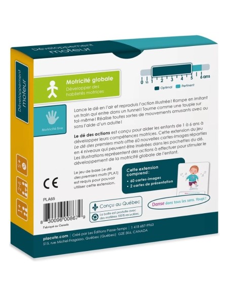 Le Dé des Actions - Extension Le Dé des Premiers Mots - Placote