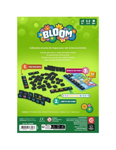 Bloom - Jeu de Société - Jeu de Tuiles - Game Factory