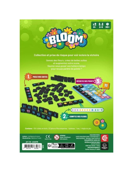 Bloom - Jeu de Société - Jeu de Tuiles - Game Factory