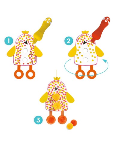 Des Points et des pompons - Dans le ciel - Les petits - Coloriage - Djeco