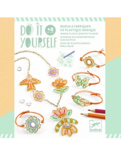 Plume et lotus - Do it yourself - Plastique magique - Djeco 2