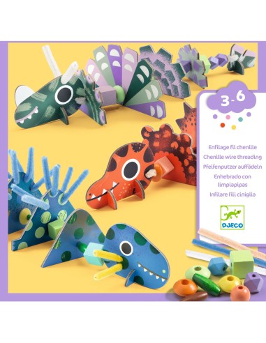 Coffret Enfilage Enfilage - Terribles dinos - Djeco