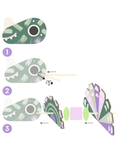 Coffret Enfilage Enfilage - Terribles dinos - Djeco