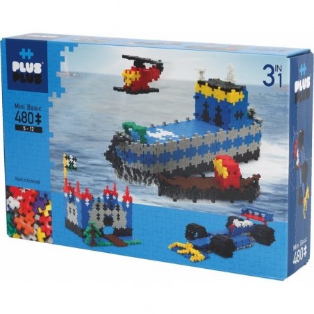 Bateau Château Voiture de course - 480 pieces - Plus-plus