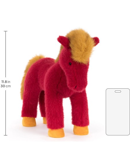 Jellycat Peluche Cheval Rouge - Festival Horse