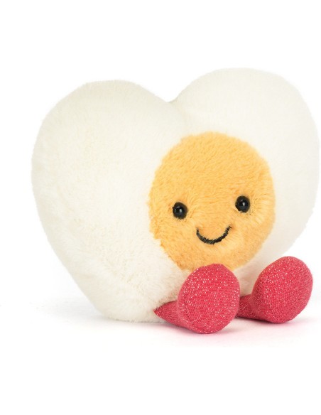 Jellycat Peluche Oeuf coeur Amuseables Heart Boiled Egg