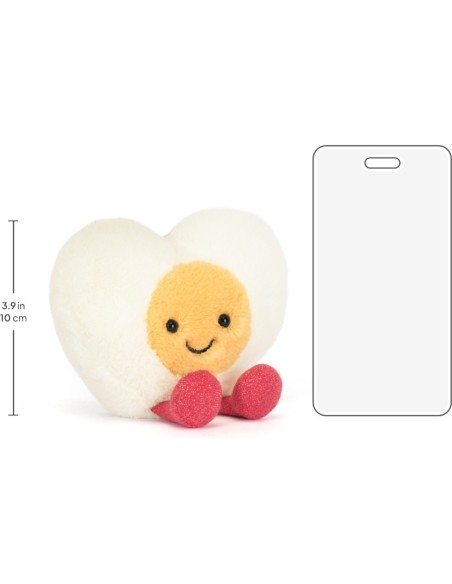 Jellycat Peluche Oeuf coeur Amuseables Heart Boiled Egg