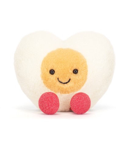 Jellycat Peluche Oeuf coeur Amuseables Heart Boiled Egg