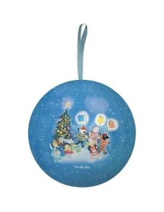 Boule de Noël bleue "La Grande Famille" - Moulin Roty