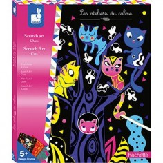Cartes à gratter "Scratch Art Chats"