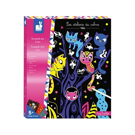 Cartes à gratter "Scratch Art Chats"