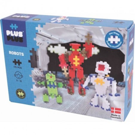 Box Mini Basic - Les Robots - 170 pièces - Plus Plus