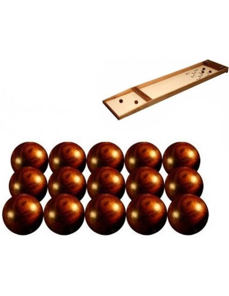 Set 15 Boules Palissandre - Billard Japonais 200 cm - Carrom Art