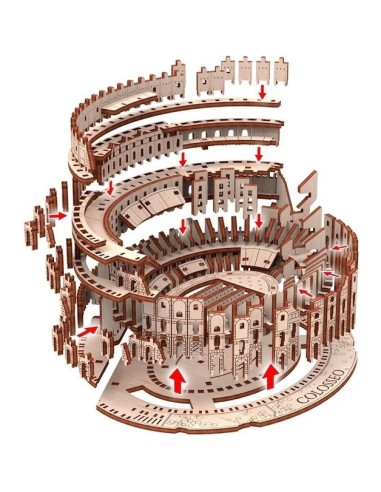 Colisée de Rome - Maquette 3D fixe en bois - Gigamic