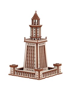 Phare d'Alexandrie - Maquette 3D fixe en bois - Gigamic