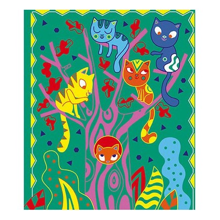 Cartes à gratter "Scratch Art Chats"