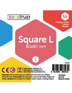 Protège-cartes Zacatrus Square L - 80 x 80 mm - Zacatrus - Accessoires - Gigamic