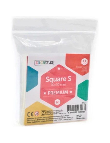 Protège-cartes Zacatrus Square S premium - 70 x 70 mm - Zacatrus - Accessoires - Gigamic