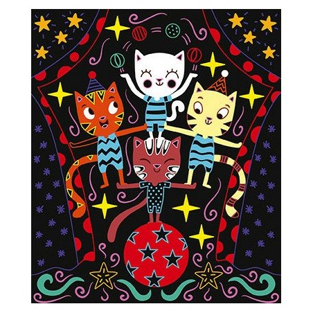 Cartes à gratter "Scratch Art Chats"
