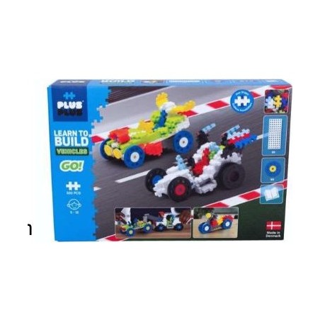 Kit découverte GO véhicules 500 pièces - jeu de construction - Plus Plus