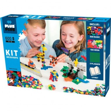 Kit découverte Basic - 600 pièces - Plus Plus