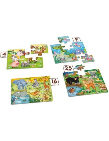 Mes premiers casse-tête à colorier - Les Animaux - Placote