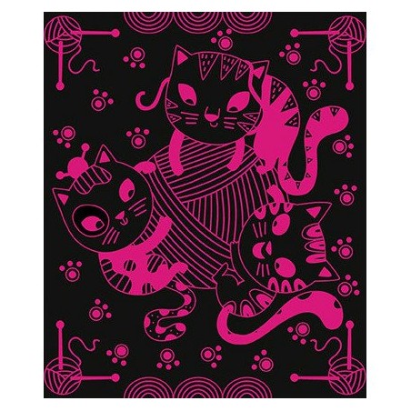 Cartes à gratter "Scratch Art Chats"
