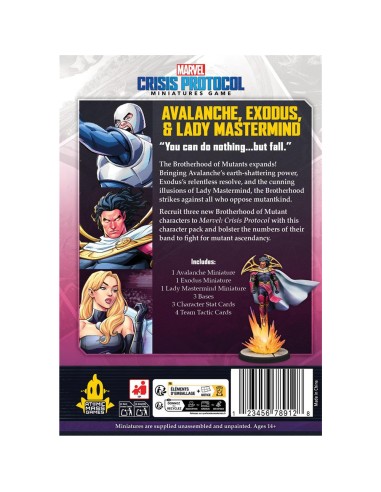 Marvel Crisis Protocol: Avalanche, Exodus & Lady Mastermind - Jeux de figurines - Atomic Mass Games
