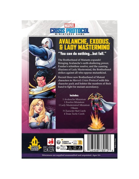 Marvel Crisis Protocol: Avalanche, Exodus & Lady Mastermind - Jeux de figurines - Atomic Mass Games