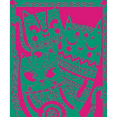 Cartes à gratter "Scratch Art Chats"