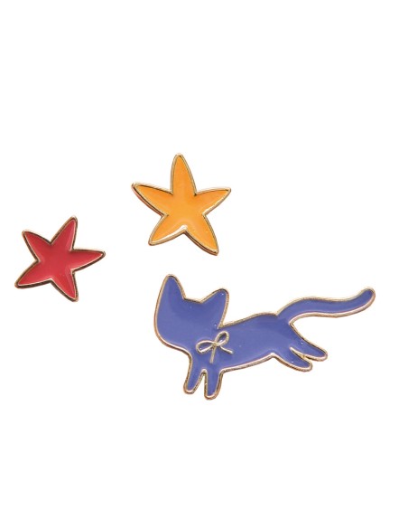 Set de 3 pin's chat les parisiennes - Les Parisiennes - Moulin Roty