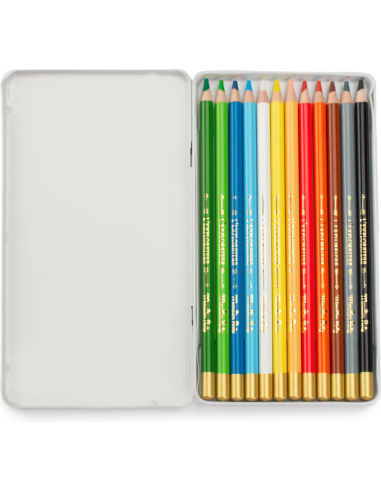 12 crayons de couleurs L'Explorateur Le Jardin du Moulin - Moulin Roty