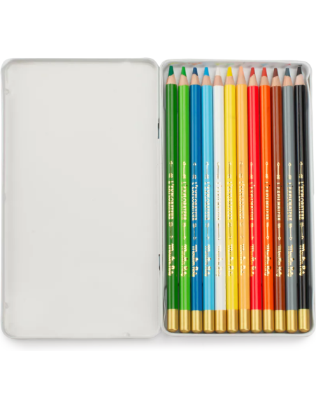 12 crayons de couleurs L'Explorateur Le Jardin du Moulin - Moulin Roty