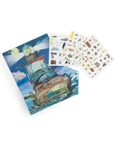 Grand phare avec décalcomanies - Moulin Roty