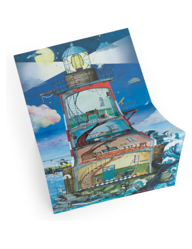 Grand phare avec décalcomanies - Moulin Roty