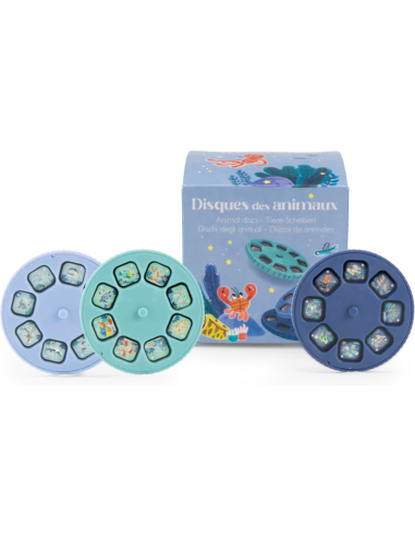 Boîte de 3 disques pour projecteur Les aventures de Paulie - Moulin Roty